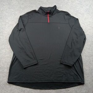 Spyder Shirt Mens XL Quarter Zip Pullover Jacket Activewear Stretch Athletic